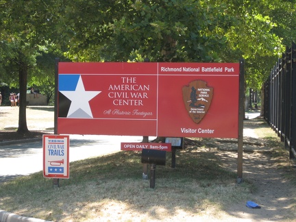 Civil War Visitor Center Sign2